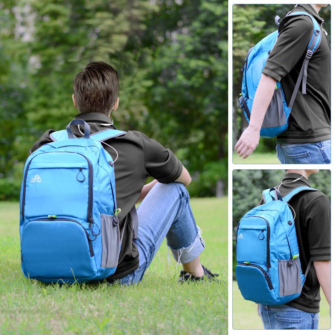 Social Cobiz 30L Mochila Portatil, Mochilas Hombre Deportivas Ligero Mochila Deporte Impermeable para
