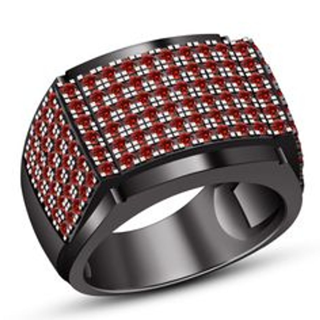 Social Chandler Oval Cut Red Enamel Ring Wedding Engagement Bands Fashion Jewelry Anel Masculino