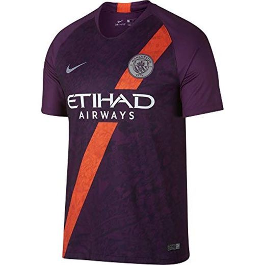 NIKE Manchester City FC Breathe Stadium 3rd Camiseta, Hombre, Night Purple