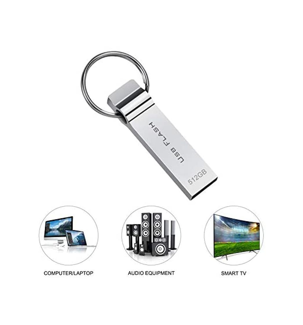 Products Kayboo Memoria USB 512GB Pendrive Mental USB Memory Stick con Llavero portátil