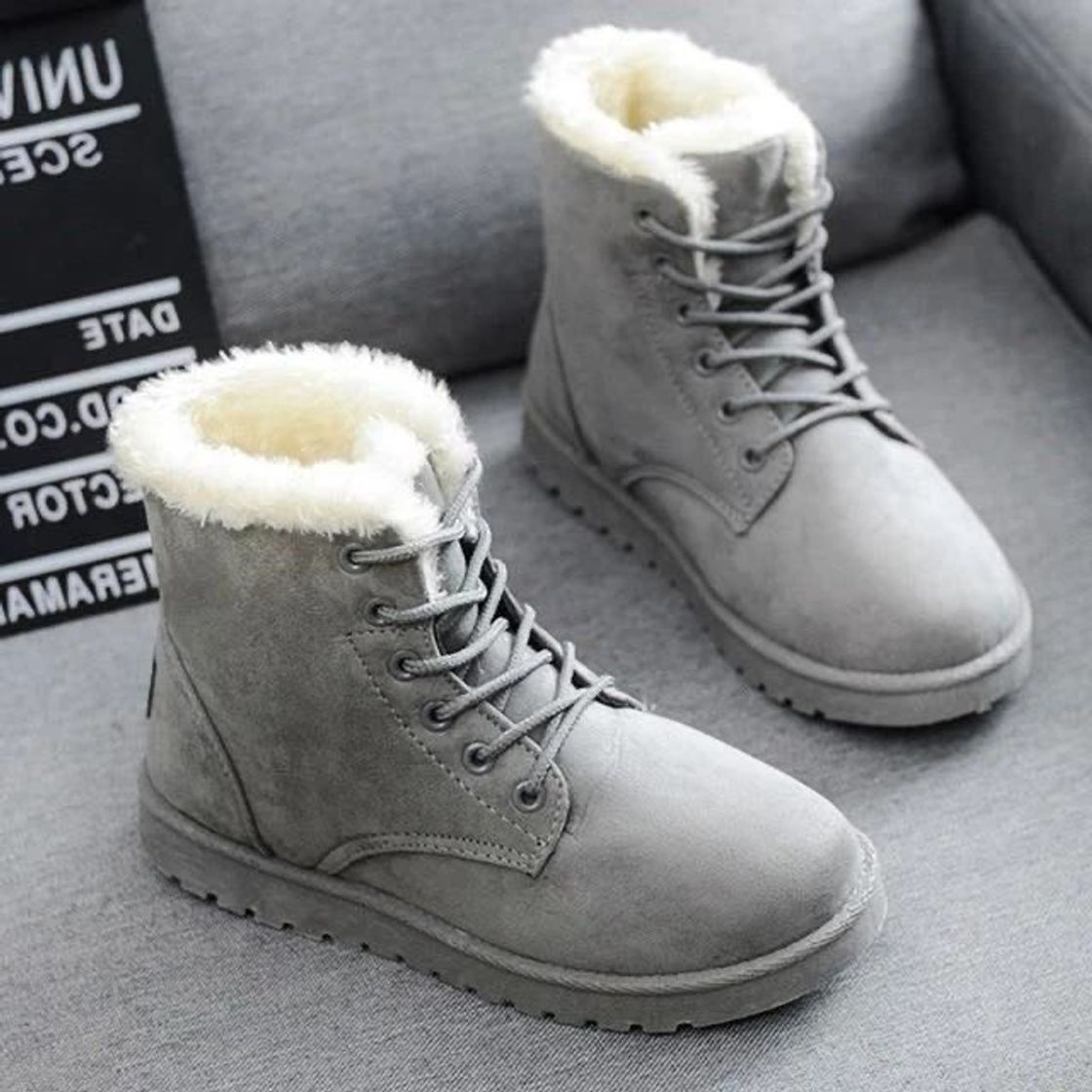 Moda Classic Women Winter Boots Suede Warm Fur 