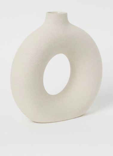 Jarrón grande de cerámica - Beige claro - HOME | H&M ES