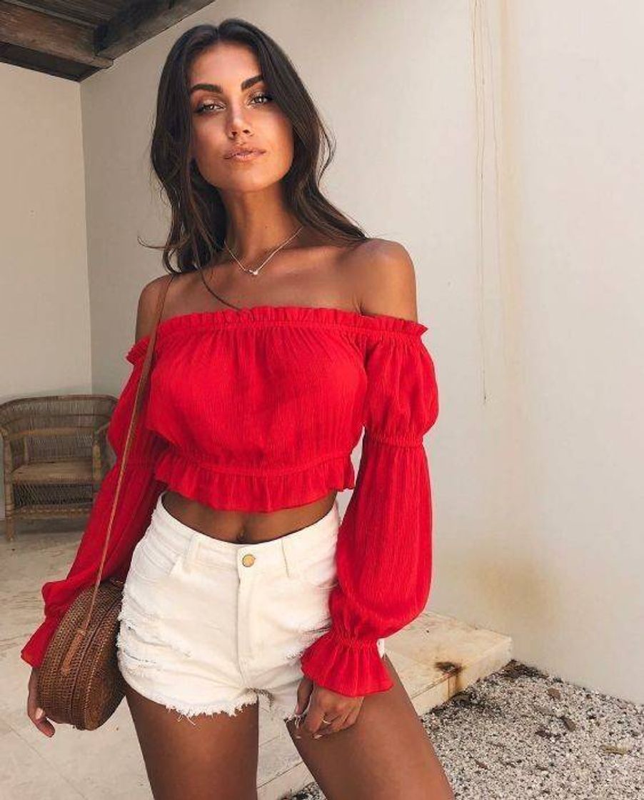Social Blusinha ombro a ombro