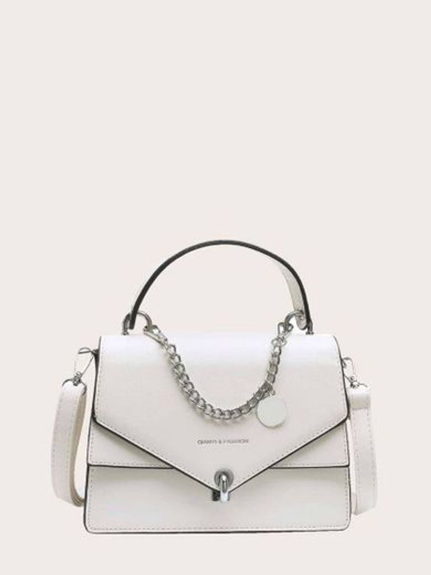 Fashion Metal Decir Flap Satchel Bag