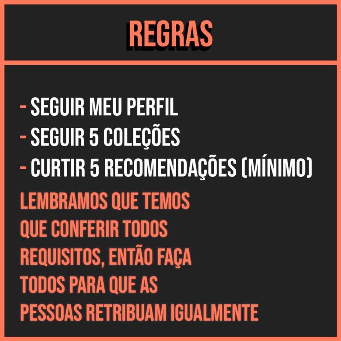 Moda REGRAS