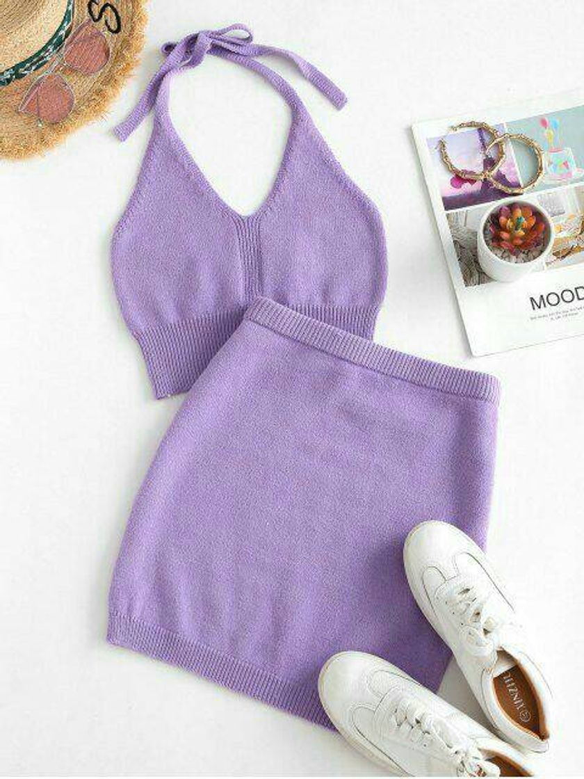 Moda Conjunto lilás 💜