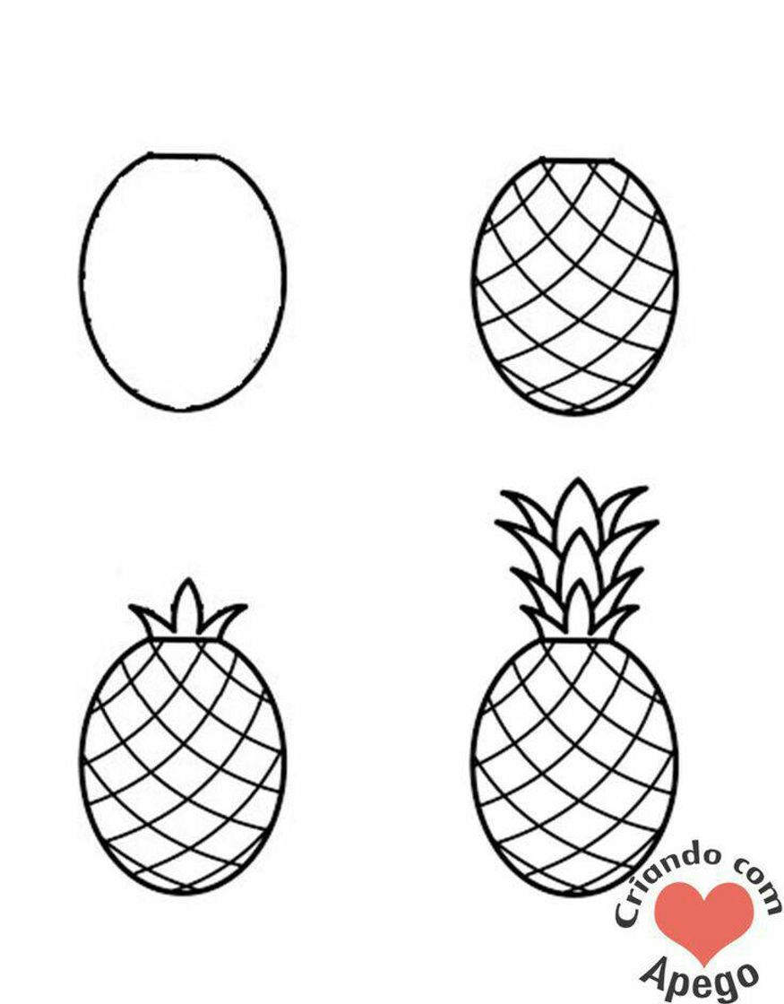 Moda Como desenhar um abacaxi🍍