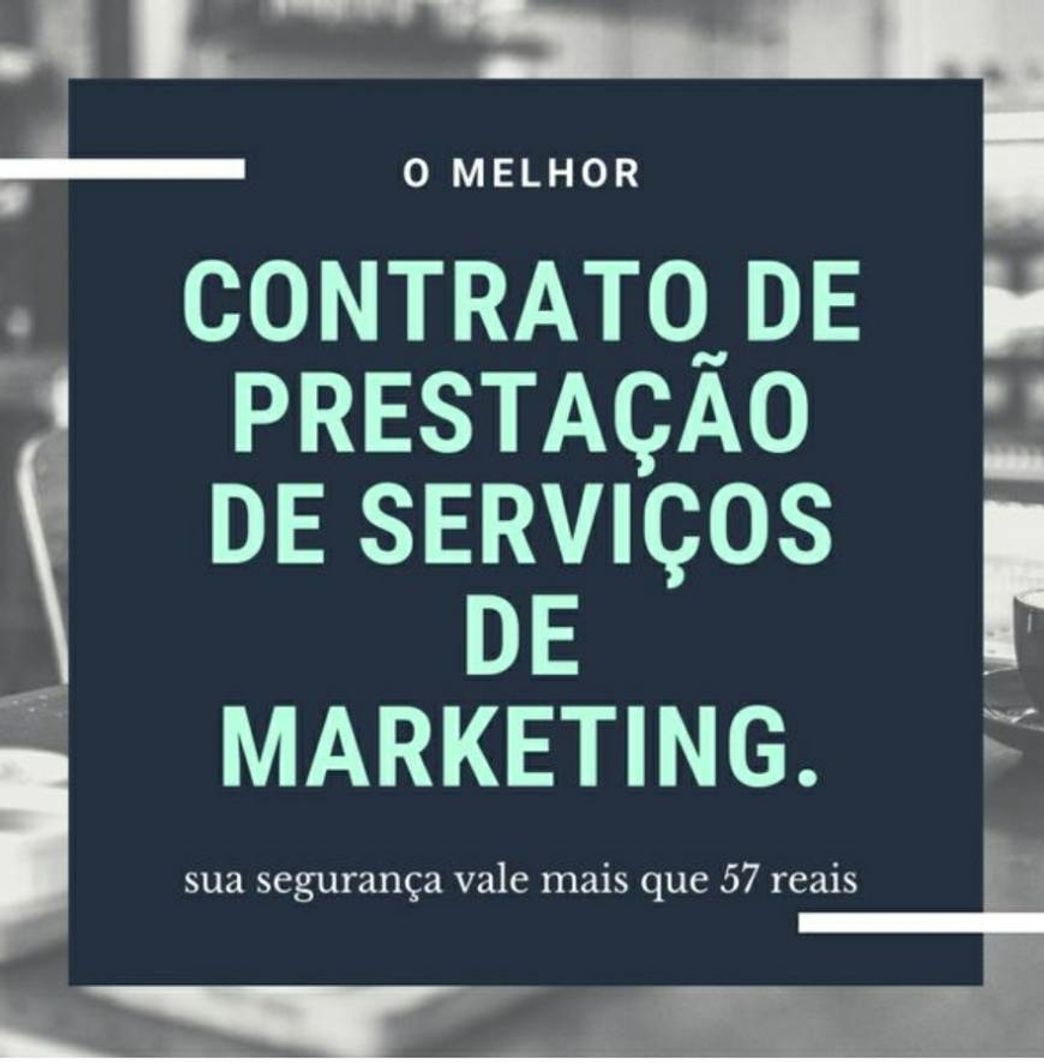 Fashion Contrato para segurança de marketing e designer