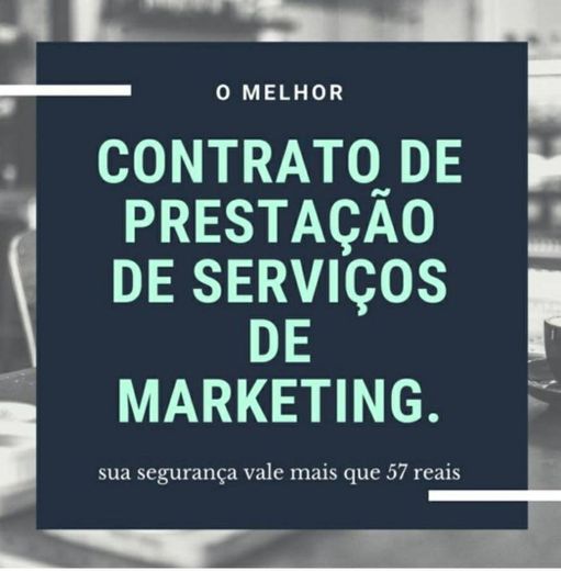 Contrato para segurança de marketing e designer