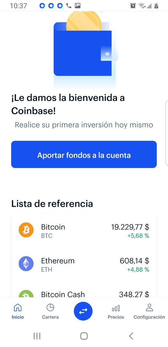 Moda Coinbase 