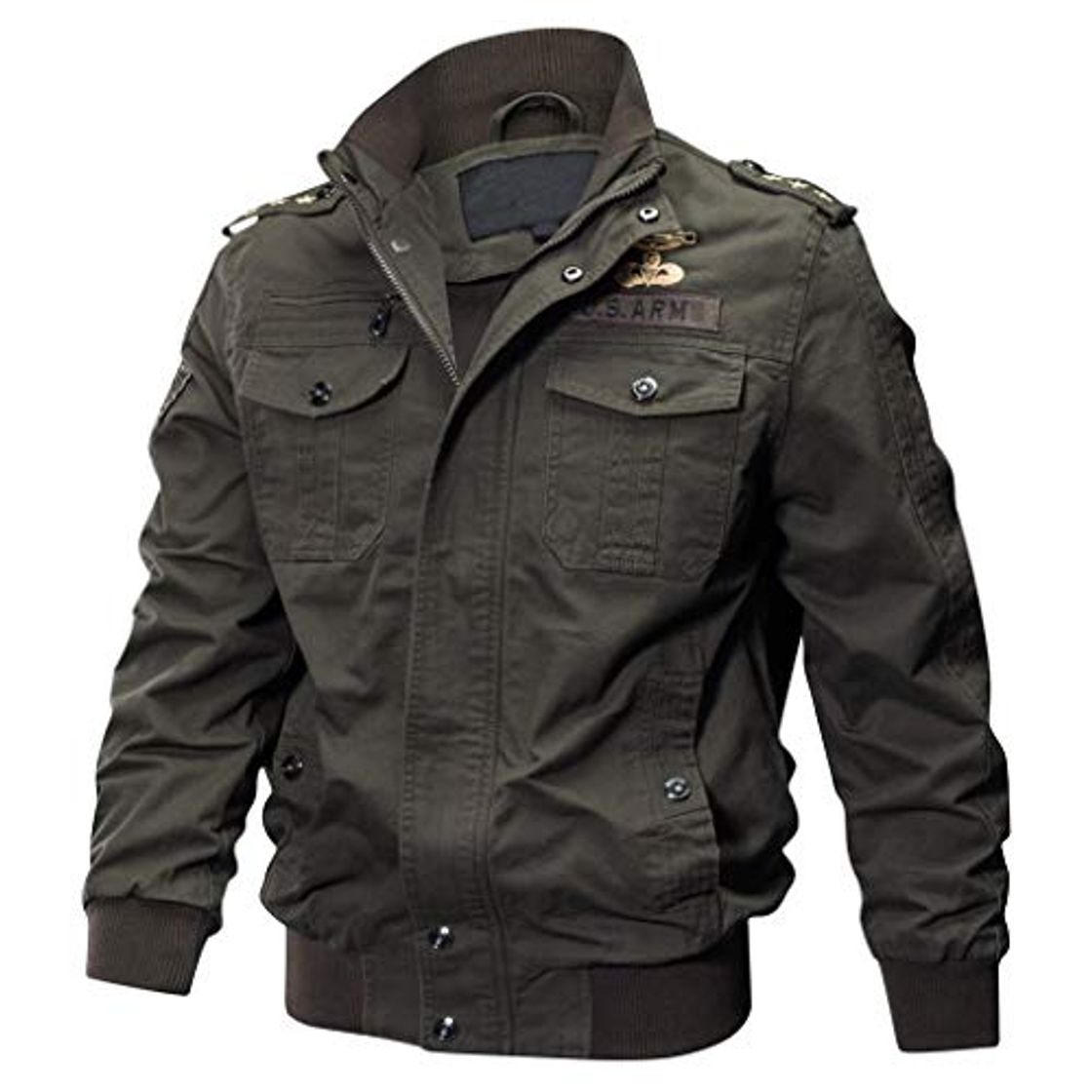 Fashion Chaqueta de Manga Larga de los Hombre Lavado Chaqueta Militar Gran tamaño Escudo Transpirable táctico BaZhaHei Invierno Abrigo Casual con Capucha de Lana Capa Jacket Parka Pullover