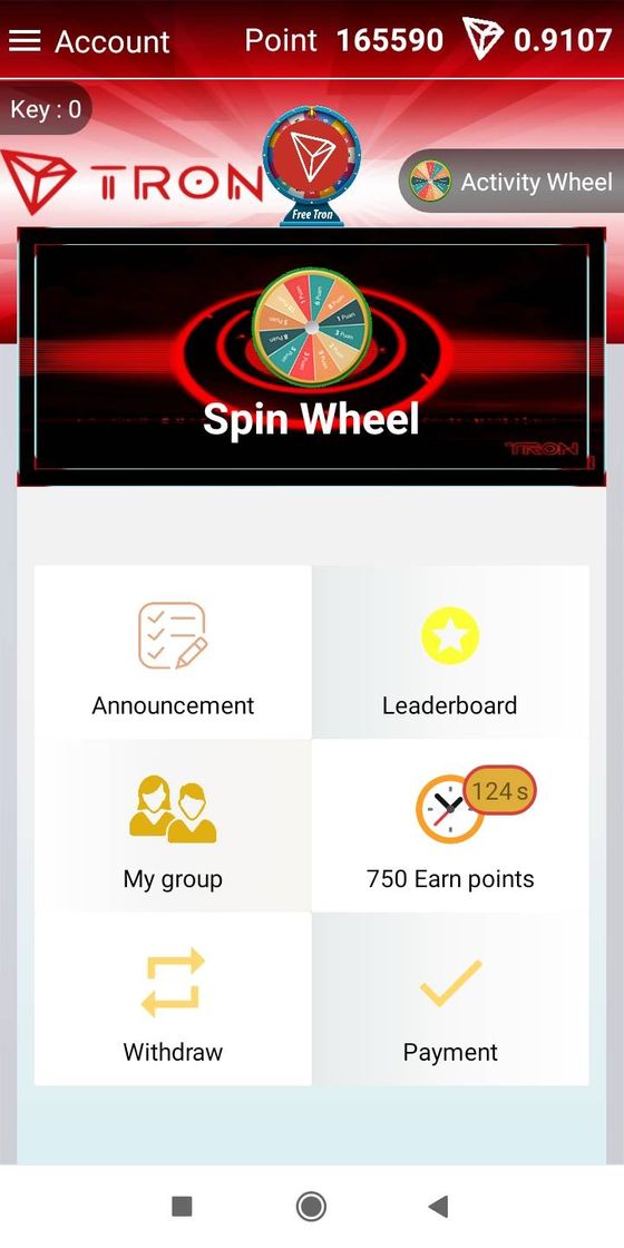 App Gana Tron TRX gratis