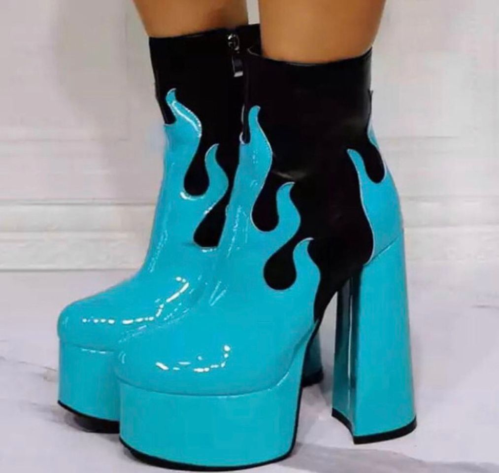 Social Botines llama Azul 
