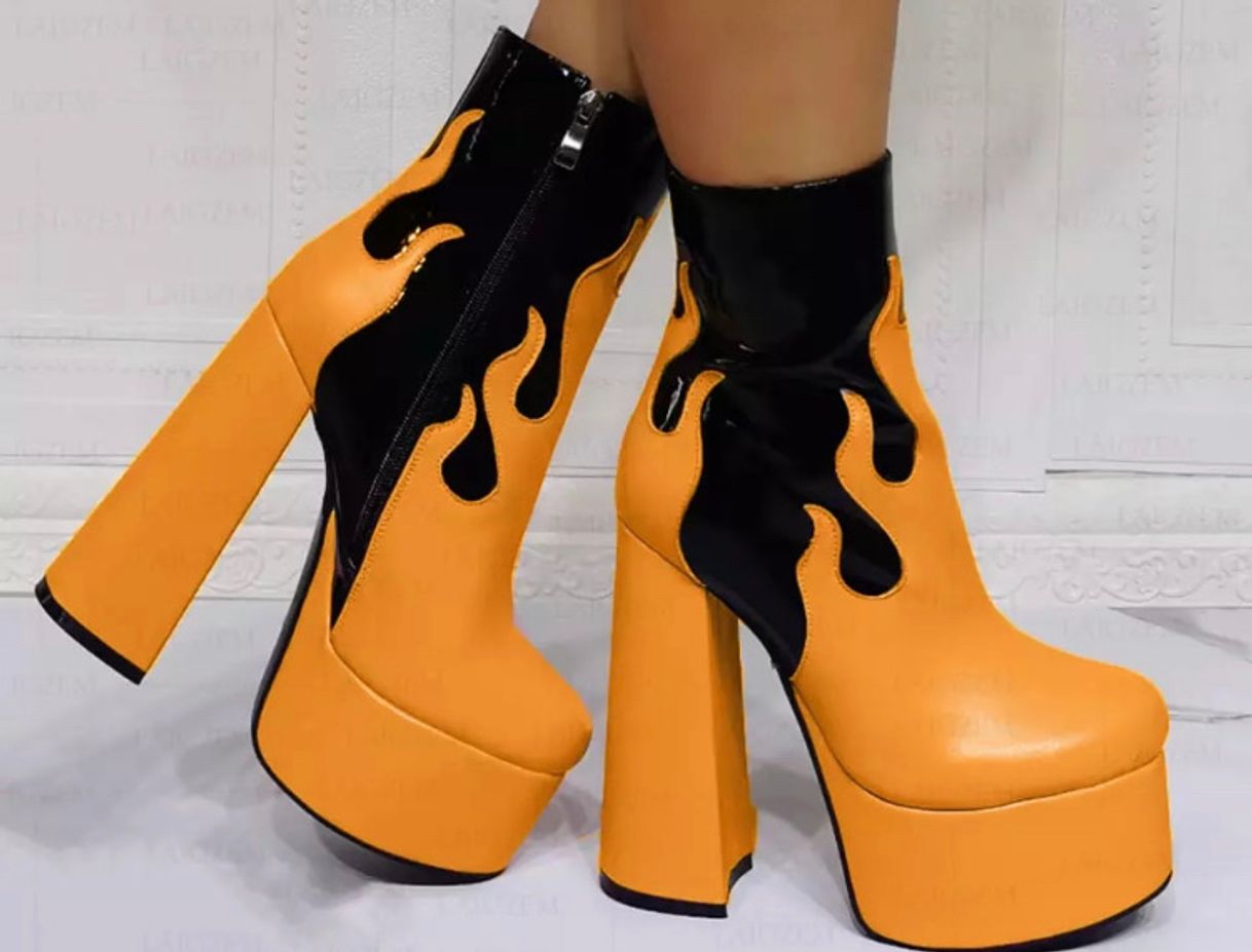 Social Botines llama naranja 