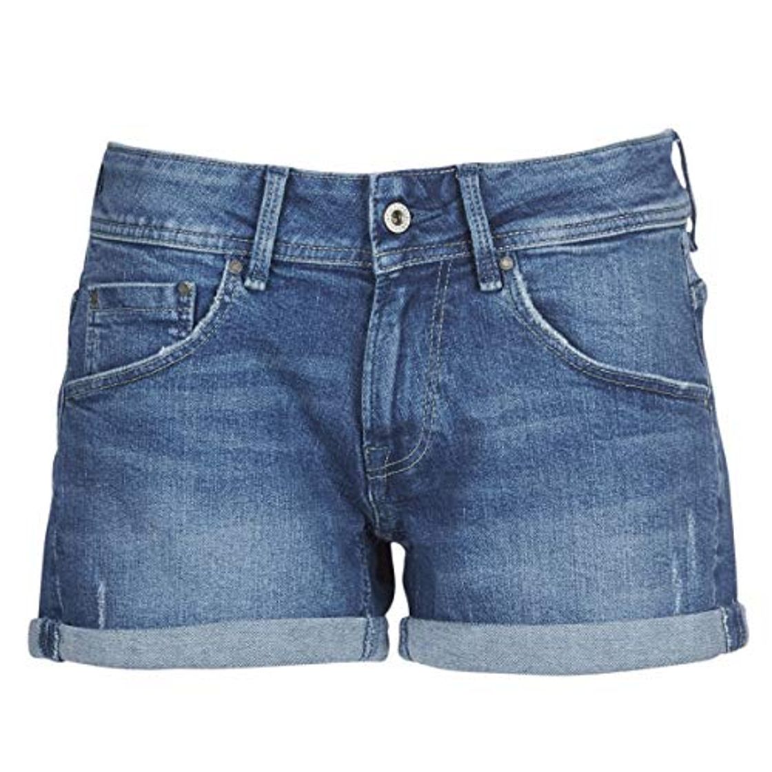 Moda Pepe Jeans Short Siouxie Denim Mujer 24 Azul