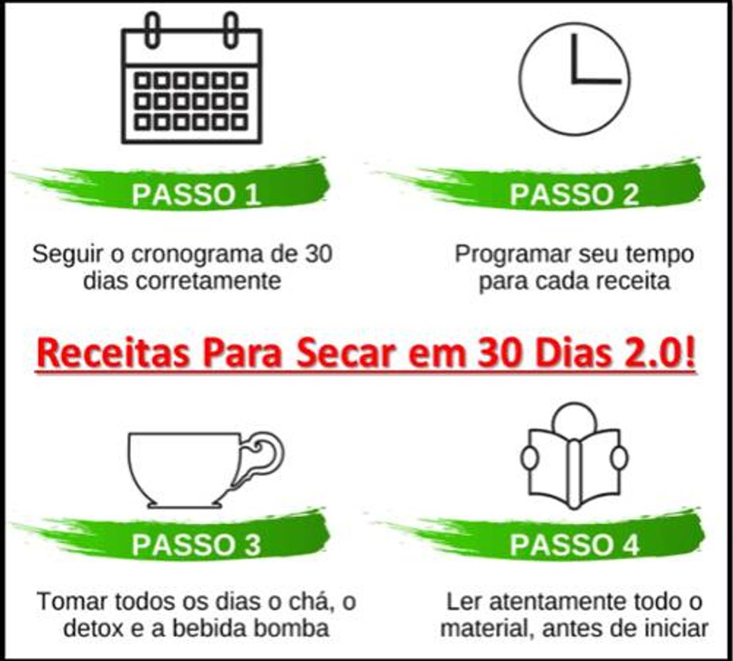 Moda Receitas para emagrecer em 30 dias 