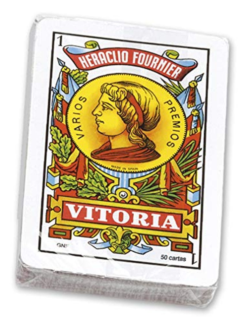 Social Fournier-Nº12 Baraja española de 50 Cartas empaquetada en celofán, Multicolor