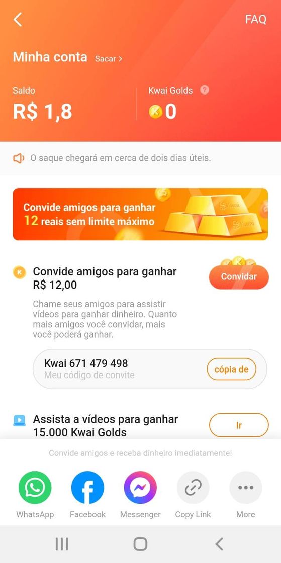 Moda Ganhe dinheiro com Kwai!