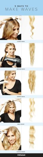 5 jeito de fazer ondas no cabelo