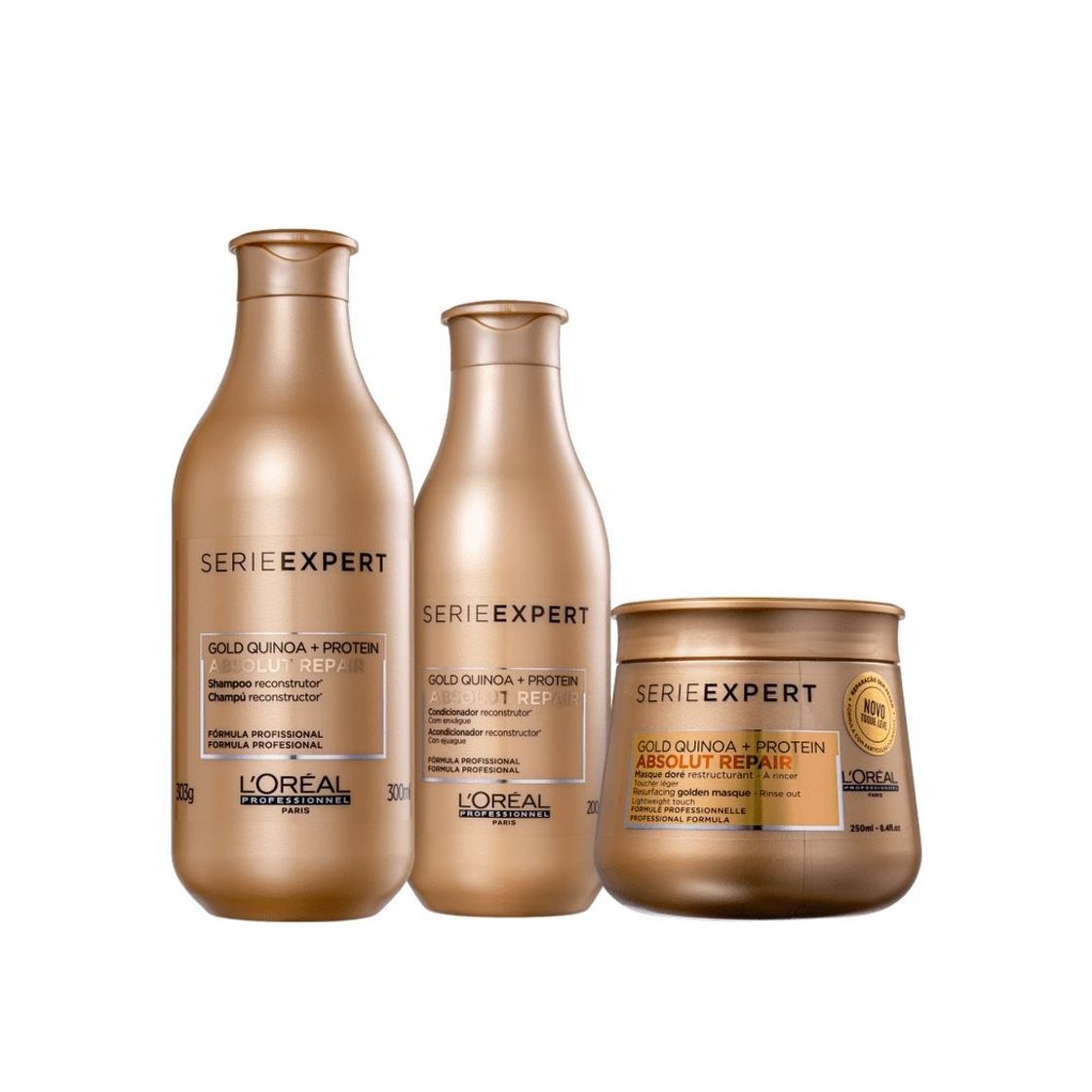 Product Kit L’Oréal Absolut Repair Quinoa Protein Golden Trio 