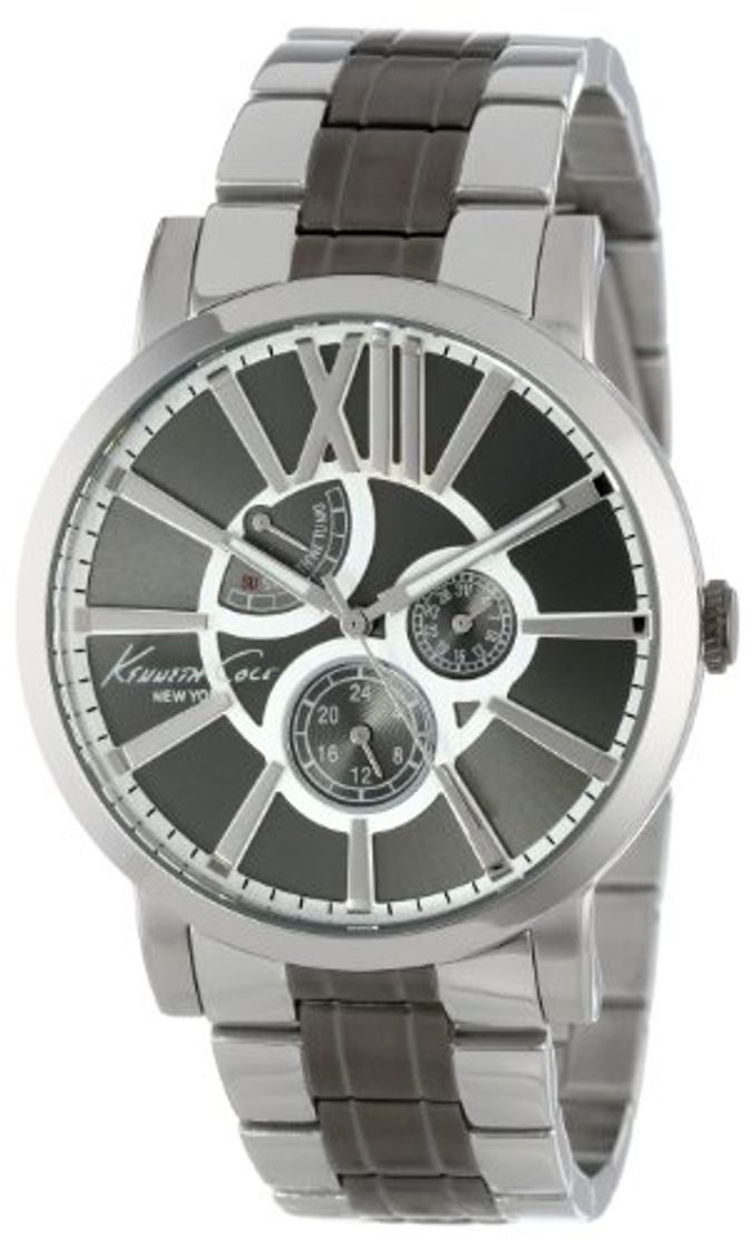 Fashion Kenneth Cole Reloj analogico para Hombre de Cuarzo con Correa en Acero Inoxidable IKC9282