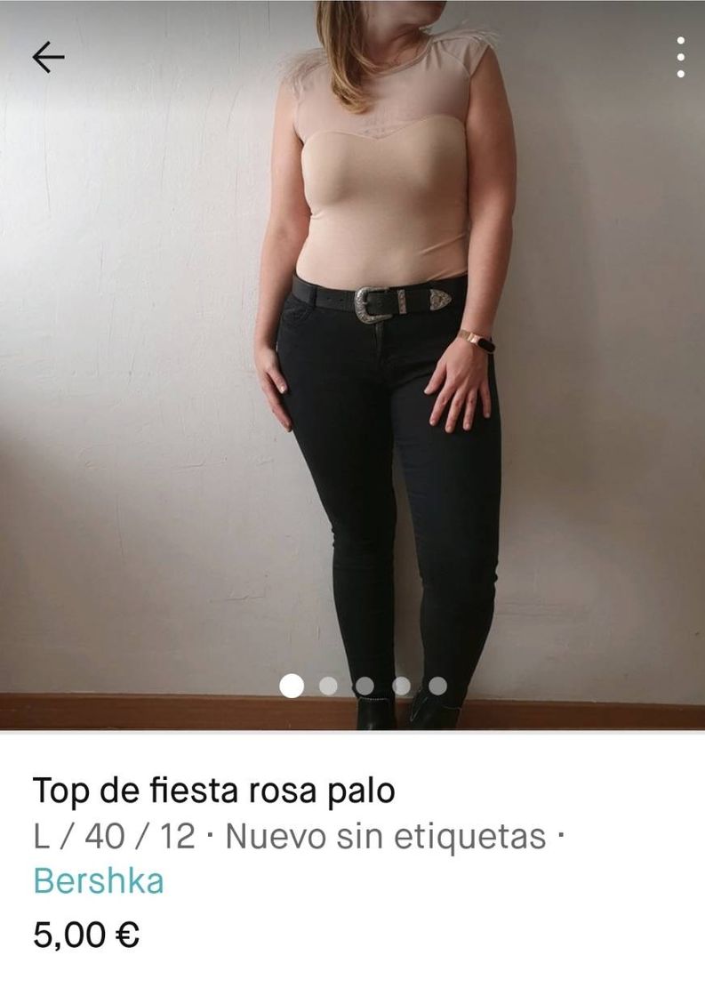 Moda Top de fiesta rosa palo