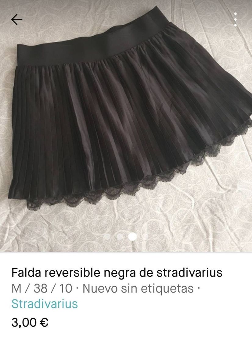 Social Falda reversible negra