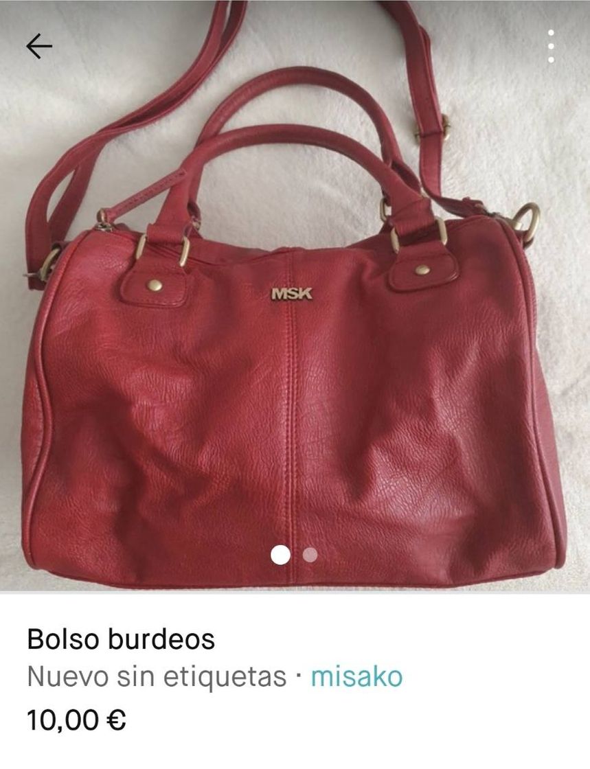 Social Bolso color burdeos