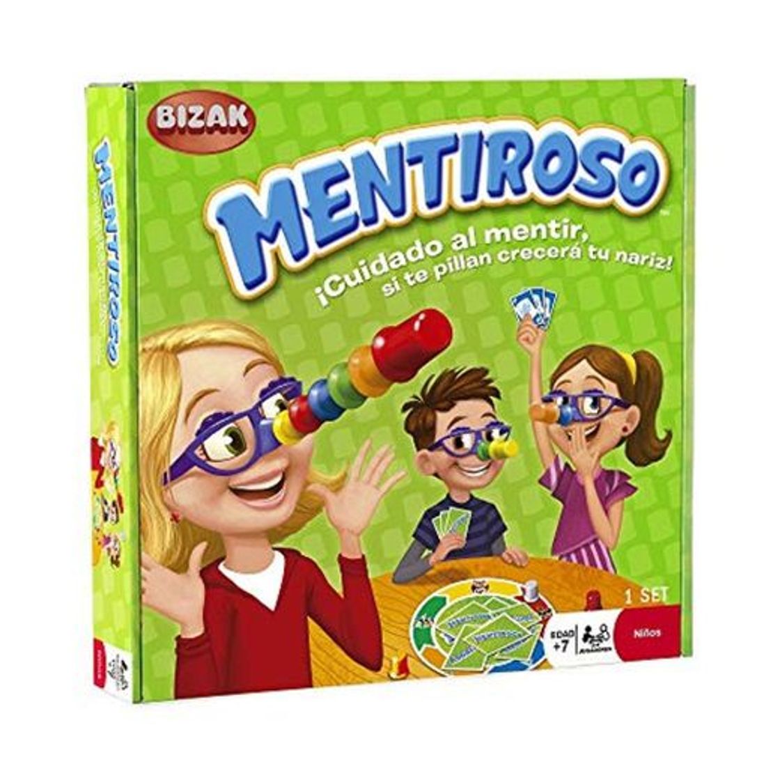 Producto Bizak- Mentiroso Juego, Multicolor, 26.7 x 26.7 x 5.3