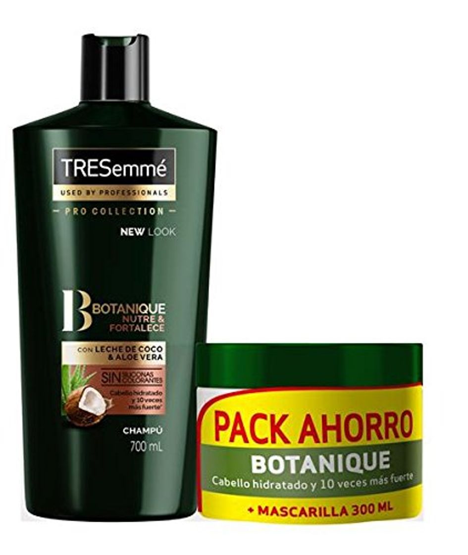 Belleza TRESemmé Pack con Champú Aceite de Coco y Mascarilla Botanique