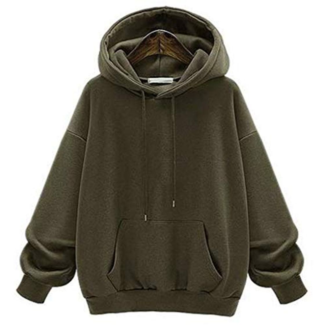 Social Sudadera con Capucha de Color sólido de Manga Larga con Capucha para Mujer de Moda Tops Mujer Lefties Amazon Elegir
