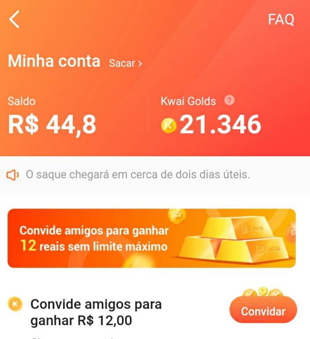 Moda Baixe: App KWAI + código: Kwai329133262 = $$$