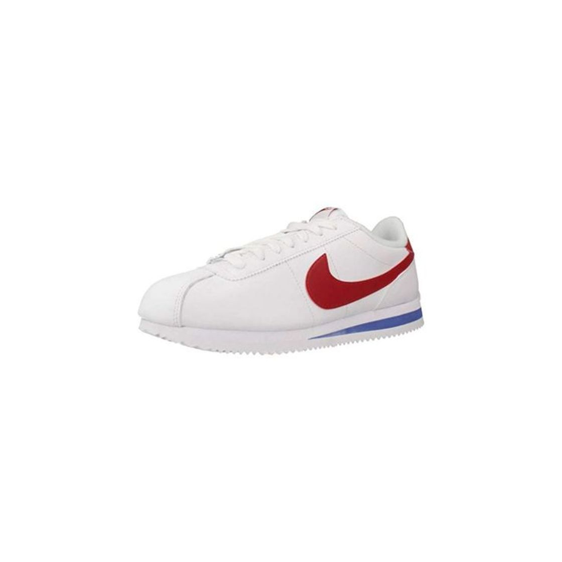 Fashion Nike Men's Cortez Basic Leather Shoe, Zapatillas de Running para Hombre, Blanco