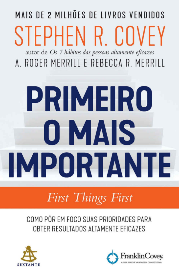 Libro Primeiro O Mais Importante - Stephen R. Covey