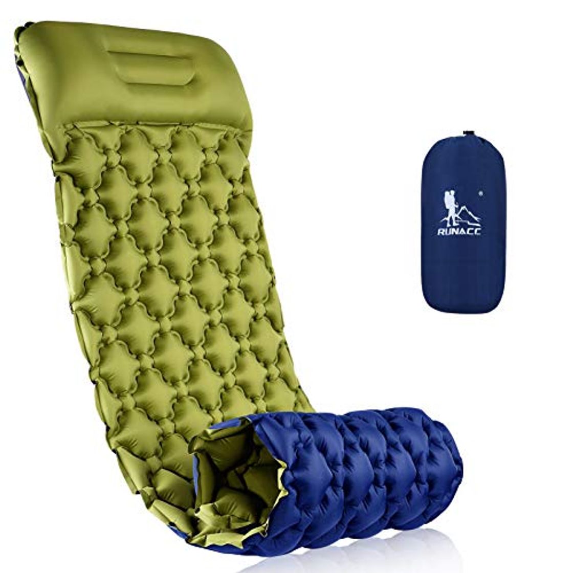 Products RUNACC Esterilla Camping, Colchones Camping Autohinchable, Ultraligero, Colchón Hinchable, Colchón de Aire