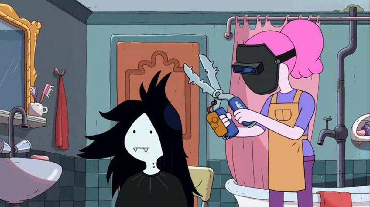 Fashion Marceline e Jujuba tentando cortar o cabelo 