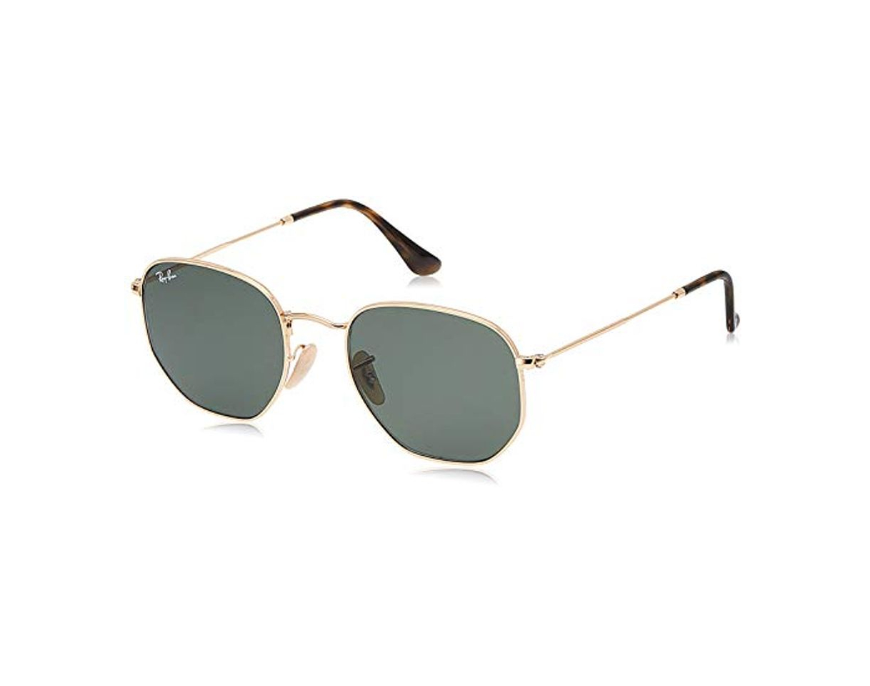 Social Ray-Ban Hexagonal Flat Lenses Gafas de Sol, Oro