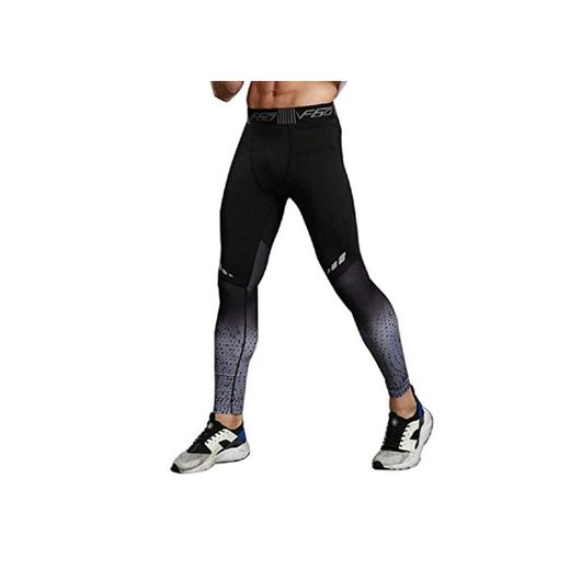Ducomi Pantalones Deportivos de Compresión - Pantalones de Yoga Elásticos para Hombres