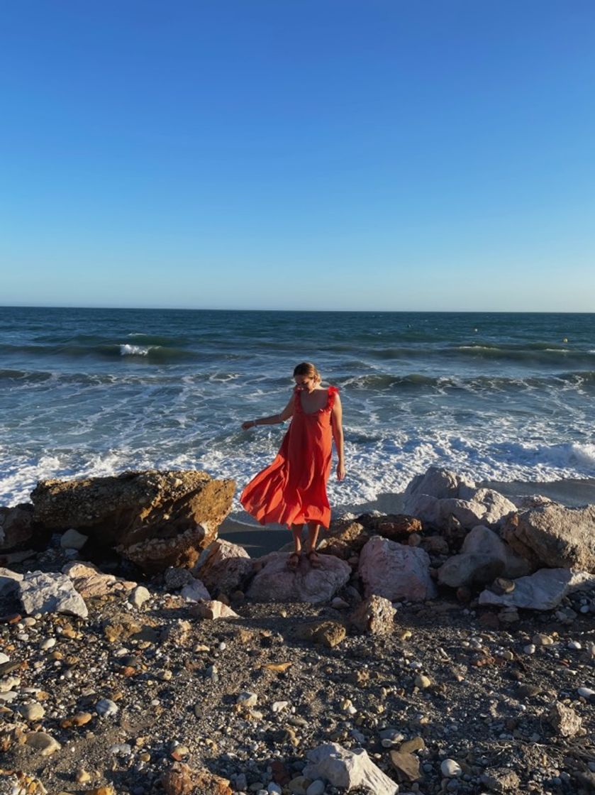 Moda Vestido con volantes - Lila - MUJER