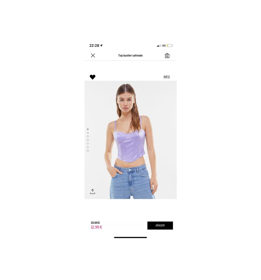 Fashion Top bustier satinado - Mujer