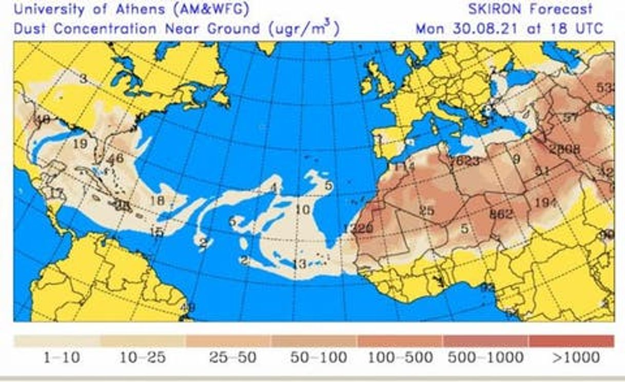 Social Polvo del Sahara eleva las temperaturas hasta 35 grados... 