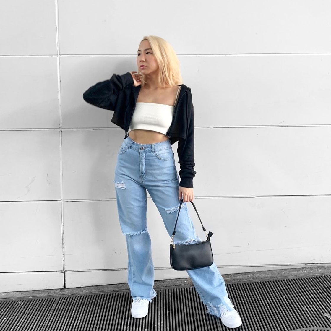 Fashion Calça Wide Leg