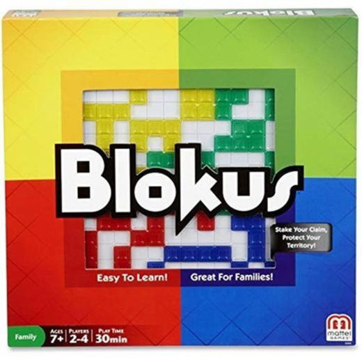 Mattel Games Blokus Refresh, juego de estrategia para niños +7 años