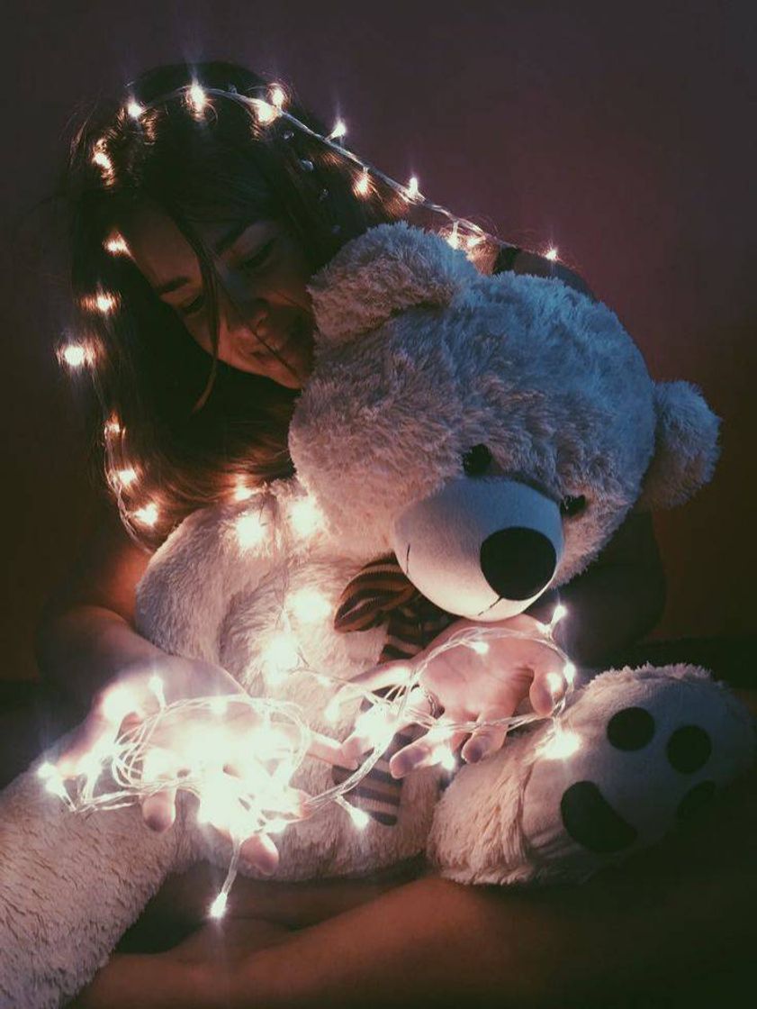 Social Ideia de foto com luzes e pelúcia 
