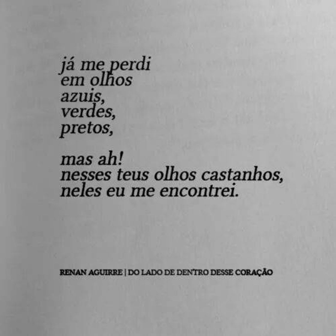 Social Trecho do livro Do lado de dentro desse coração de Renan 