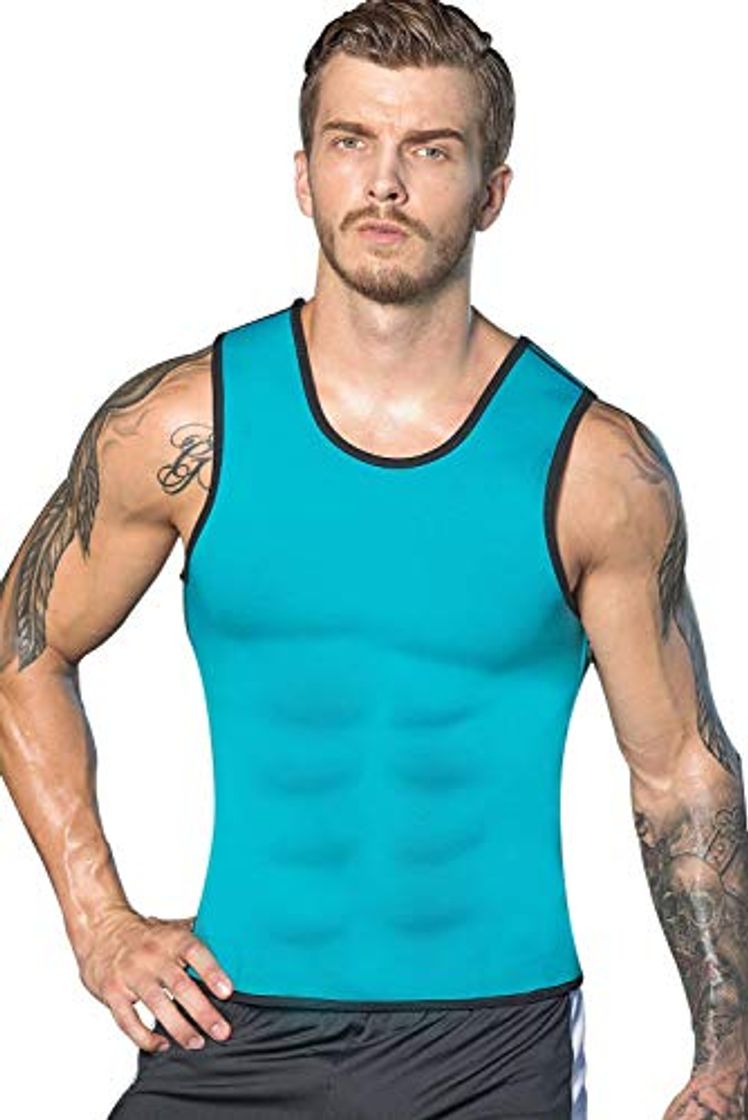 Fashion NOVECASA Chaleco Sauna Hombre/Chaleco Cremalleras Faja Reductora Adelgazante Compresion de Neopreno Chaleco