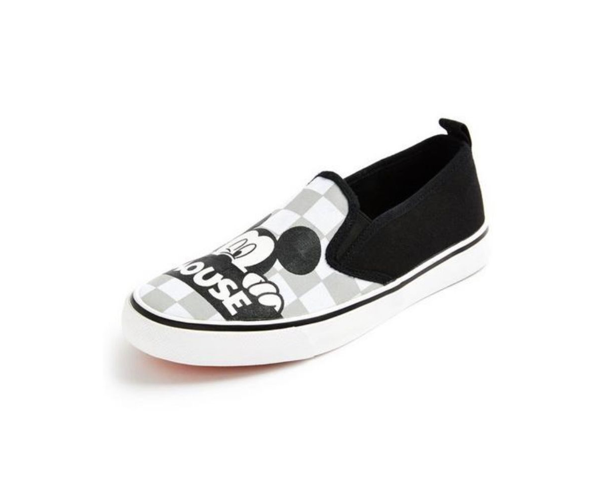 Social Deportivas negras sin cordones de Mickey Mouse de Disney 