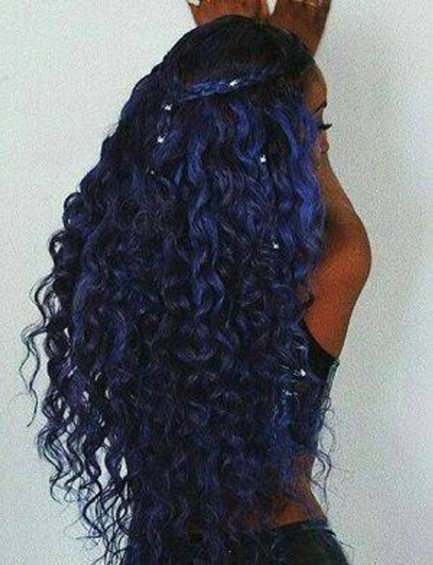 Moda Cabelo azulado 🌌