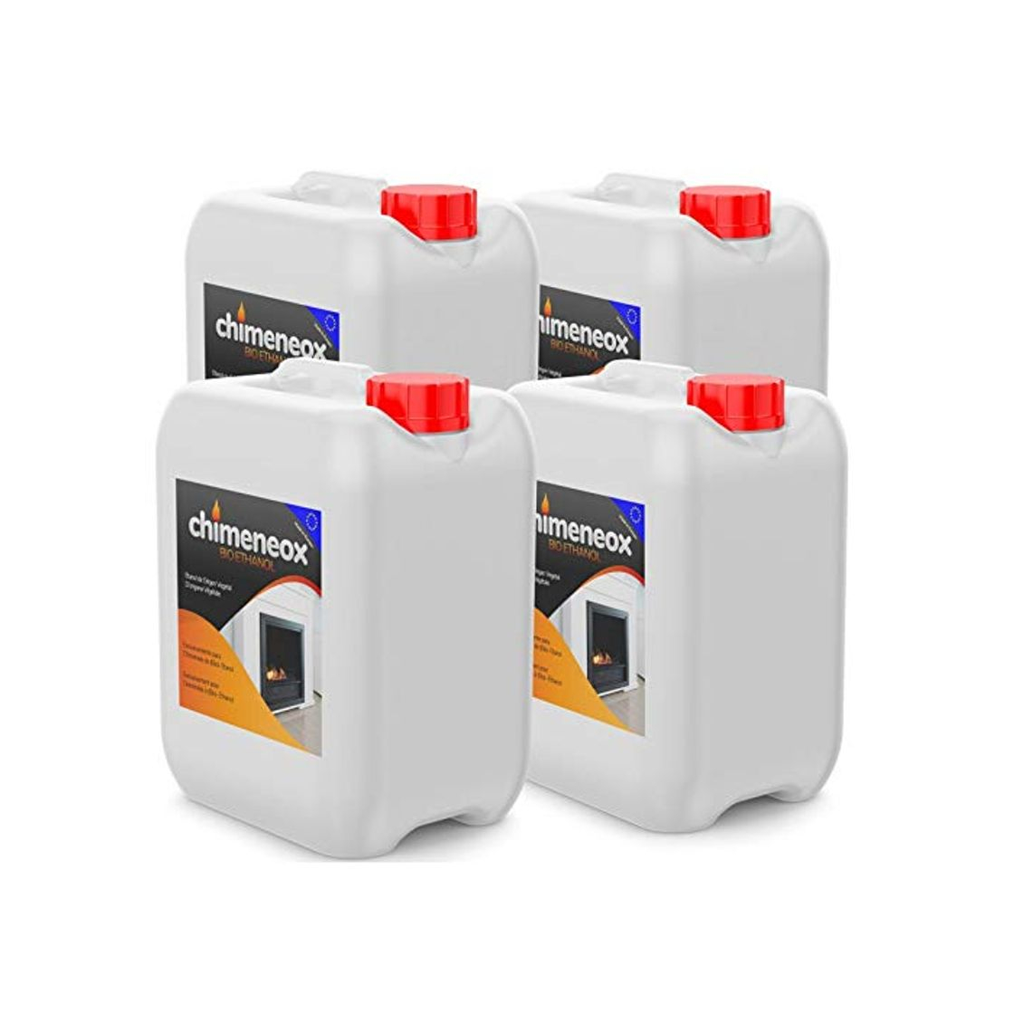 Social 20 Litros Bioetanol para Chimeneas Etanol de origen Vegetal en Garrafas de 5 Litros
