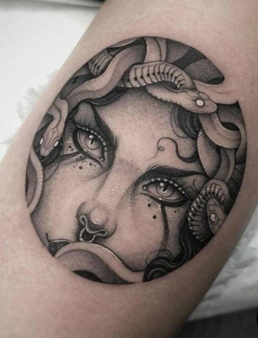 Moda Tatuagem de Medusa 